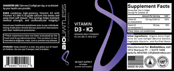 Vitamin D3 – K2