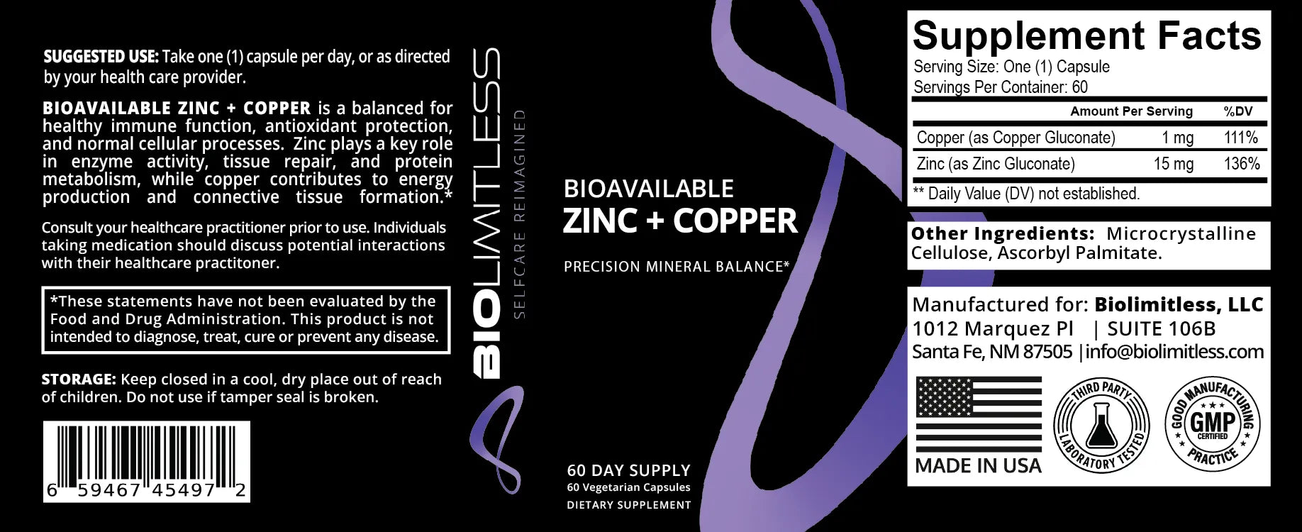 Zinc + Copper